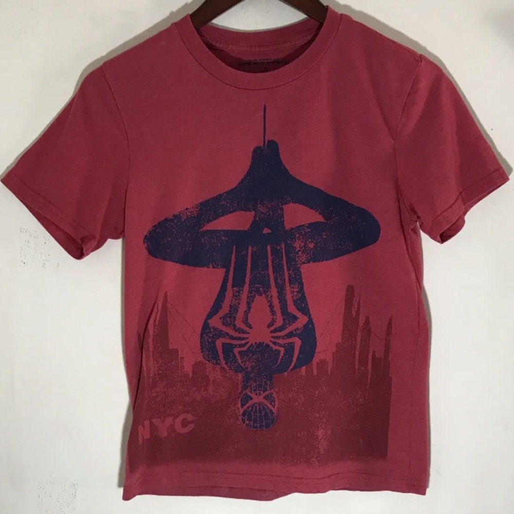 Amazing Spider-Man 2 Kid's Size Large L T-shirt Marvel 2014 NYC